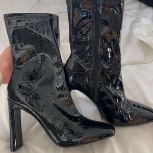 Black snake booties